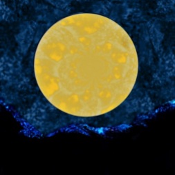 Beanth a big yellow moon
